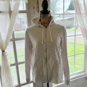 INC International concepts Hoodie 2 pockets zipper front light weight